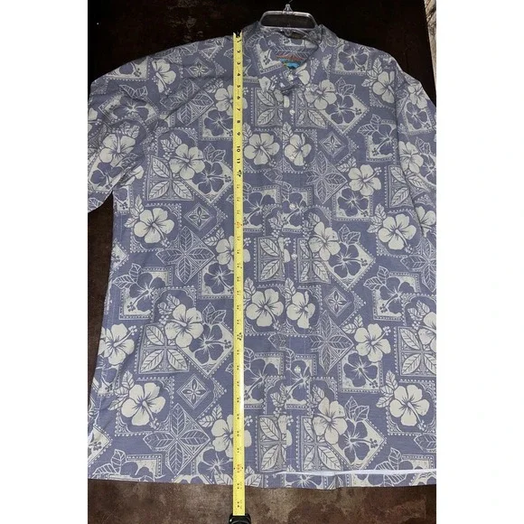 Joe Kealoha Reyn Spooner Mens Sz 2XL Hawaiian Button Down Shirt (2 Pc) AOP Tiki
